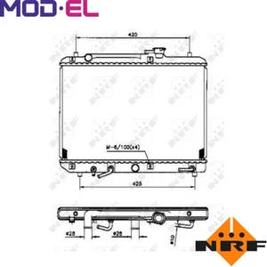 RADIATOR ENGINE COOLING 53208 FOR SUZUKI G13BB 1.3L G16B 1.6L J18A 1.8L 4cyl - Picture 1 of 8