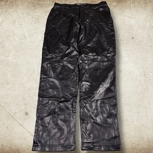 Vintage Epidemic Kunstleder Hose Herren Größe 36x36 Schwarz Goth Grunge Punk Y2K - Bild 1 von 9