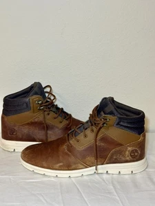 Timberland Shoes Mens Size 8.5 High Top Boots A1QEE Defender Repellent Leather - Picture 1 of 12
