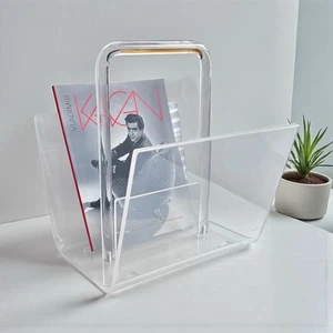 Vintage Acrylic Magazine Rack - Picture 1 of 4
