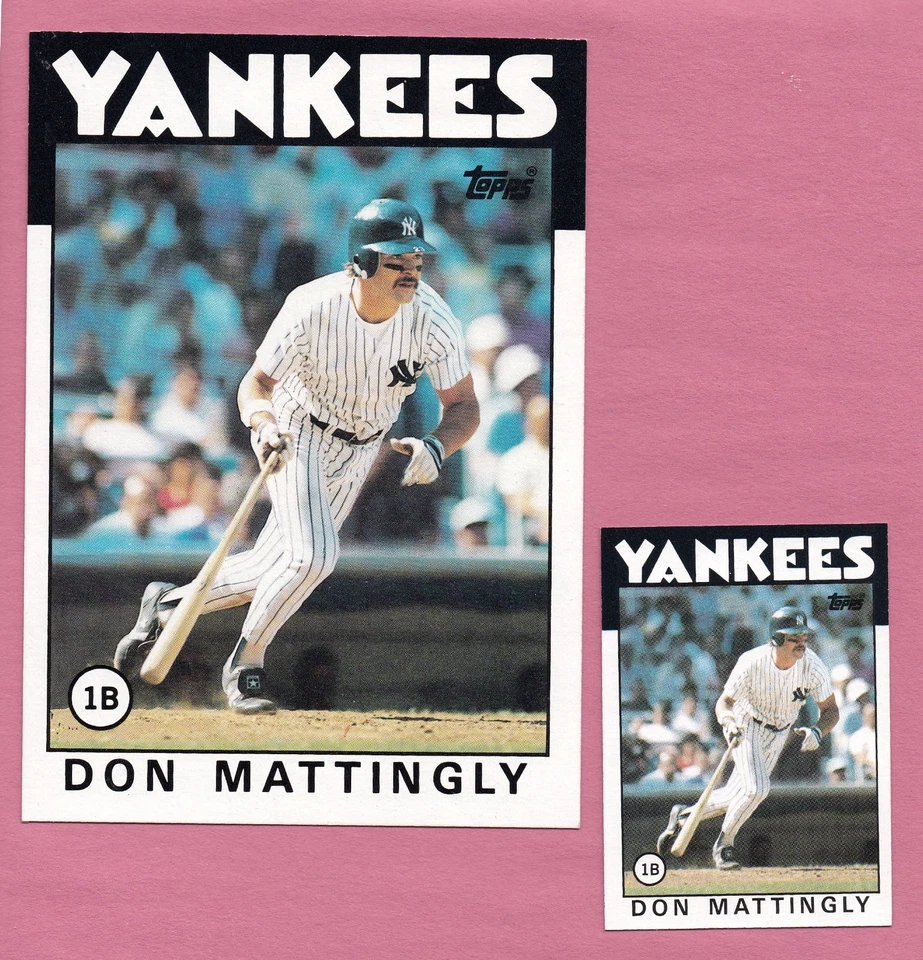 Cartão Jumbo Don Mattingly 1986 Topps Super 5x7 #1 DE 60 YANKEES - Imagem 1 de 1