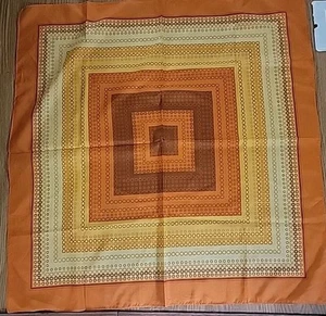 Ray Strauss Made In Italy All Over Print Large Scarf 29x29 - Picture 1 of 3