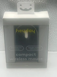 Heyday Wireless Mouse Bluetooth 5.1, USB Receiver, 33'' Range, AA Battery BlacK - Picture 1 of 5
