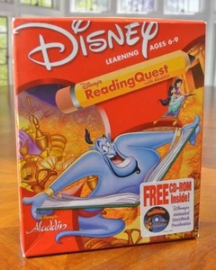 DISNEY'S READING QUEST con dischi CD gioco PC Windows ALADDIN - Foto 1 di 1