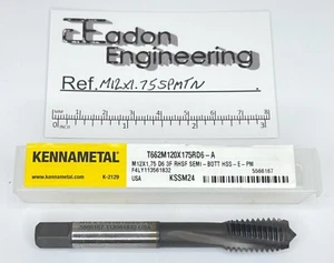 Metrischer Spiral-Maschinengewindebohrer M12 x 1,75 mm von Kennametal. HSS-E-PM. Neu und unbenutzt. - Bild 1 von 1