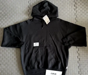CHAMPION X WTAPS PULLOVER HOODIE HOODED SWEATSHIRT MEDIUM BLACK BRAND NEW W/TAGS - Picture 1 of 19