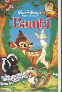 Bambi, Walt Disneys Meisterwerk, Video Stereo, ca. 66 Min., 1x (!!) bespielt - Bild 1 von 2