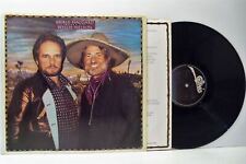 MERLE HAGGARD AND WILLIE NELSON poncho & lefty LP EX/VG+ FE37958, vinyl, & inner