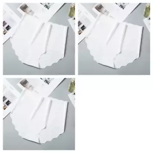 3Pcs/Set Seamless Panties Women Ice Silk Underwear Invisible Hip Lift Briefs Fem - Picture 1 of 24