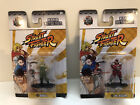 Street Fighter Guile & M Bison NANO METALFIGS Capcom Figures Die-Cast Jada LOT 2