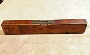 ANTIGUO DE COLECCIÓN E T BURROWES C. 12" NIVEL DE MADERA - FUNCIONA MUY BIEN - Imagen 1 de 7