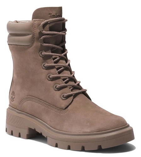 Stivali Timberland donna Cortina Valley 6" pollici impermeabili in pelle tortora misura 7 5