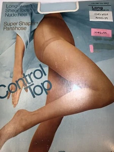 JCPenney Long Wedgewood Sheer Toes Nude Heel Super Shaper Pantihose 1 Pair VBN - Picture 1 of 12