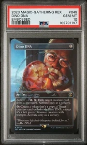 PSA 10 Gem Mint - Dino DNA - Embossed Borderless - Jurassic World Collection MTG - Picture 1 of 2