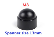 M8-10 caps Bolt Nut Domed Cover Caps Plastic / Black