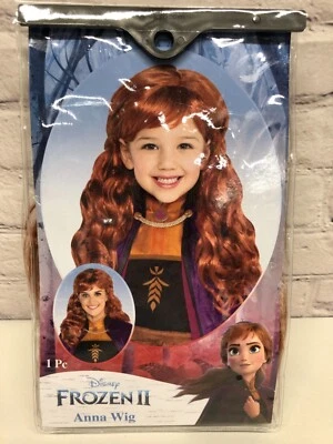 Peluca Frozen 2 Disney Anna Talla Única Niño Halloween Disfraz Elegante  Foto 1 de 4