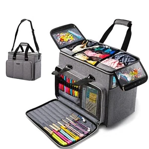 Bolsa de punto, organizador grande de almacenamiento de hilo, bolsas y bolsos de ganchillo, bolsas de hilo - Imagen 1 de 12