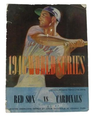 1946 World Series Program Boston Red Sox vs. St. Louis Cardinals 195691 - Image 1 of 4