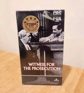 WITNESS FOR THE PROSECUTION  New Sealed VHS 1957 Film CBS FOX VIDEO  Hi-Fi  B&W - Picture 1 of 6
