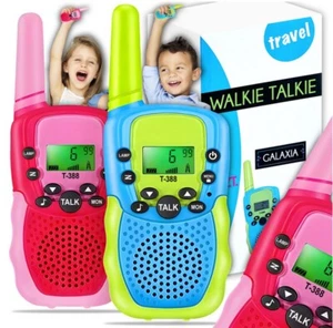 2x Kinder Walkie Talkie Funkgeräte Handfunkgerät Set 8 Kanäle 3KM Reichweite DHL - Bild 1 von 20