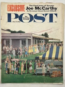 Saturday Evening Post June 9, 1962 Final Irony of Senator Joe McCarthy Speed ... - Imagen 1 de 2