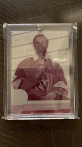 2017-18 Upper Deck Printing Plate Black 1/1 Marc-Andre Fleury - Picture 1 of 2