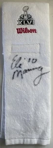 Eli Manning Super Bowl XLVI Towel “ONE OF A KIND” JSA Authentication - Picture 1 of 4