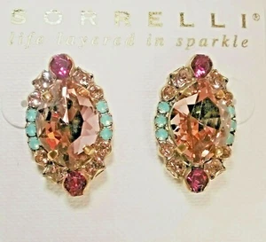 *NEW* & *RETIRED* ~ Sorrelli ~ " RADIANT SUNRISE " ~ Pierced ~ earrings - Picture 1 of 12