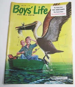 Boys Life Magazine 1960 April 1960s Boy Scouts GREAT Shape FULL Pepsi 7-Up Ads - Picture 1 of 2