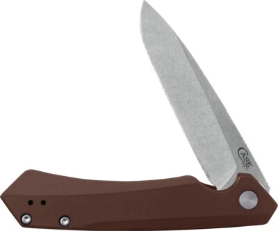 Case Cutlery Kinzua EDC Framelock Brown Aluminum Folding S35VN Knife 64692 - Image 1 of 4