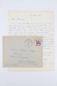 LEDUC Lettre autographe signée à Adriana Salem MANUSCRIT 1960 - Picture 1 of 1