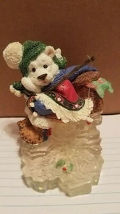 Enesco Polar Kins "Los sueños se hacen realidad" (estatuilla de pesca en hielo de oso) - Imagen 1 de 7