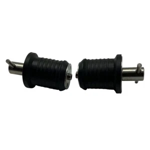 2 pack Boat Drain Plug Rubber Stainless Steel Twist Hull Drain Plugs 32mm - Picture 1 of 1