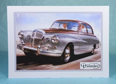 DAIMLER Majestic Major - GREETING CARD - Classic Car Memorabilia - Blank inside - Image 1 of 3