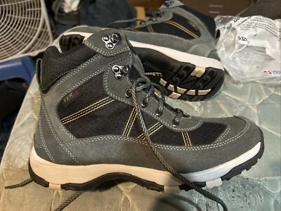 L.L. Bean Tek “Botas de Caminhada Clássicas” Cinza Camurça e Preto, Masculino Tamanho 9 Médio - Imagem 1 de 3