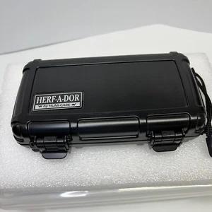 Herf-A-Dor 5 Cigar Stogie Smoke Humidor Storage Travel Box Compartment - Picture 1 of 15
