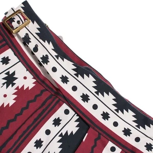 Sartorio Kiton NWT Chinos / Casual Pants Sz 50 (US 34) Red Tribal Cotton W/ Tabs - Picture 1 of 15