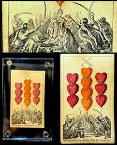 c1830 Historical Engraver Georg Pommer Spielkarten Antique Playing Card Germany - Picture 1 of 21