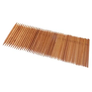 75pcs Carbonized Bamboo Double Pointed Knitting Set of - Picture 1 of 4