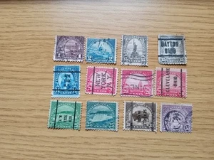 US 1922 12 Stamps 9 different Used Combine Postage 1, 2, 14, 15, 20, 25, 30, 50c - Picture 1 of 1