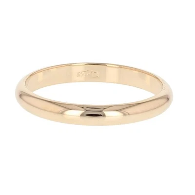 2.6mm Polished Classic Wedding Band Ring 14k Yellow Gold 2.05 Grams Size 6.5 - Image 1 of 4