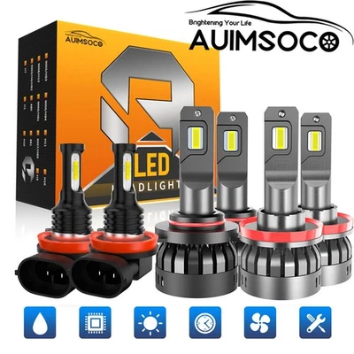 For Lexus GX460 2010-2012 2013 Combo LED Headlight+Fog Light 6X Bulbs Kit 6000K - Imagem 1 de 4