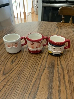 Hand Painted Holiday Cheer Espresso Cups - Image 1 of 4