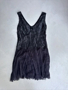 Topshop Kate Moss Sequin Dress Black, UK Size 12 - Picture 1 of 10