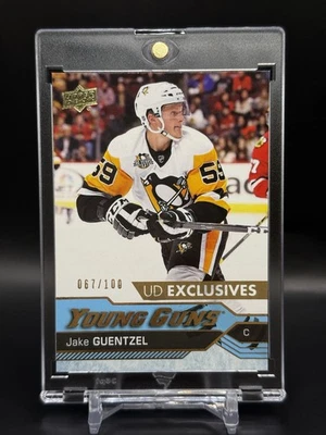 2016-17 UD Update Jake Guentzel Young Guns UD Exclusives /100 #525 - Image 1 of 2