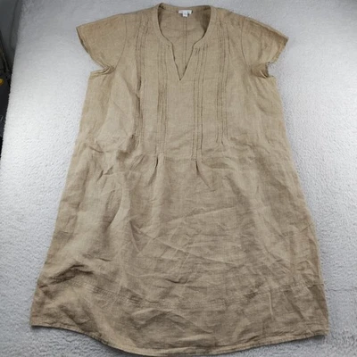 J Jill Linen Dress Size 2X Peasant Boho Knee Length Minimalist - Image 1 of 4