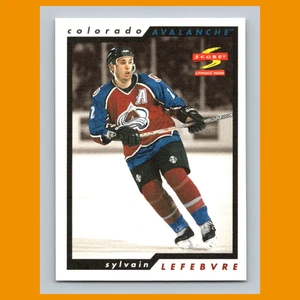 Tarjeta de hockey Sylvain Lefebvre #226 1996-97 puntaje Golden Blades Colorado Avalanche - Imagen 1 de 3