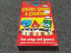 Rock 'N Learn - Colors, Shapes, and Counting (VHS, 1997) - NEW & SEALED #B - Picture 1 of 2