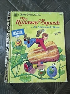 1976 Little Golden Book #143 THE RUNAWAY SQUASH 49c 1st Printing - Picture 1 of 9
