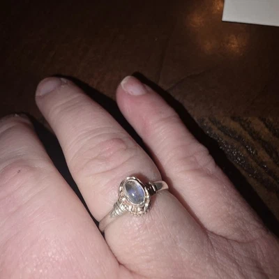 Size 8 Moonstone Ring In 925 Sterling Silver - Image 1 of 4